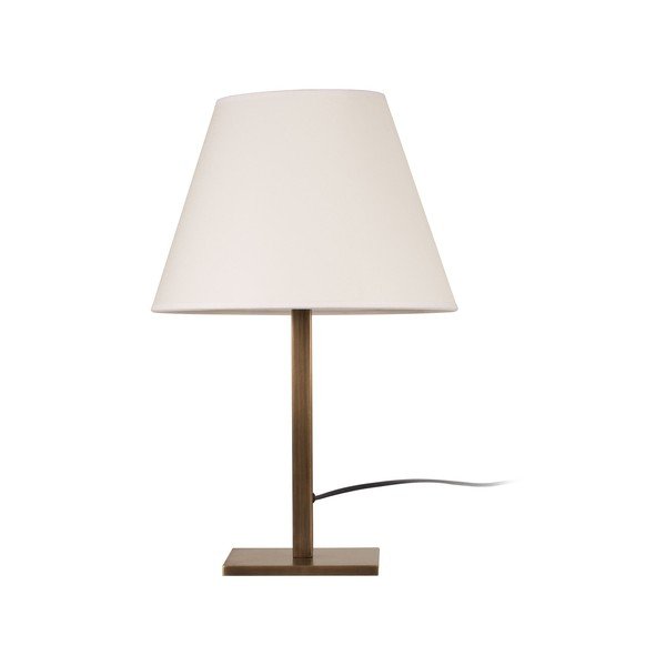 Stolní lampa ve zlaté barvě s bílým stínidlem Dee-image-1