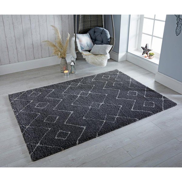 Тъмно сив килим , 160 x 230 cm Imari - Flair Rugs-image-1