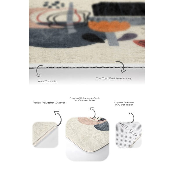 Бежови кадифени постелки за баня в комплект от 2 бр. 60x100 cm – Mila Home-image-3