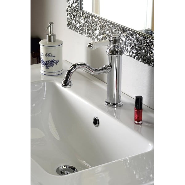 Стояща батерия за мивка в лъскаво-сребрист цвят Vienna – Sapho-image-1