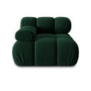 Модул за диван от зелено кадифе (ляв ъгъл) Bellis - Micadoni Home