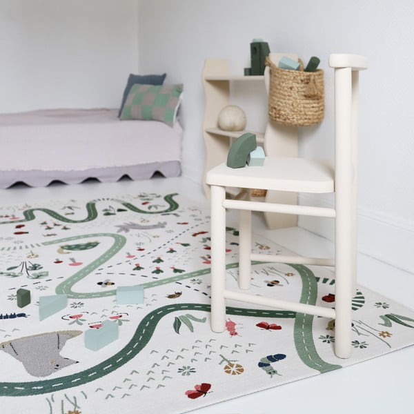 Кремаво детско килимче за игра 123x180 cm Garden Life – Nattiot-image-2
