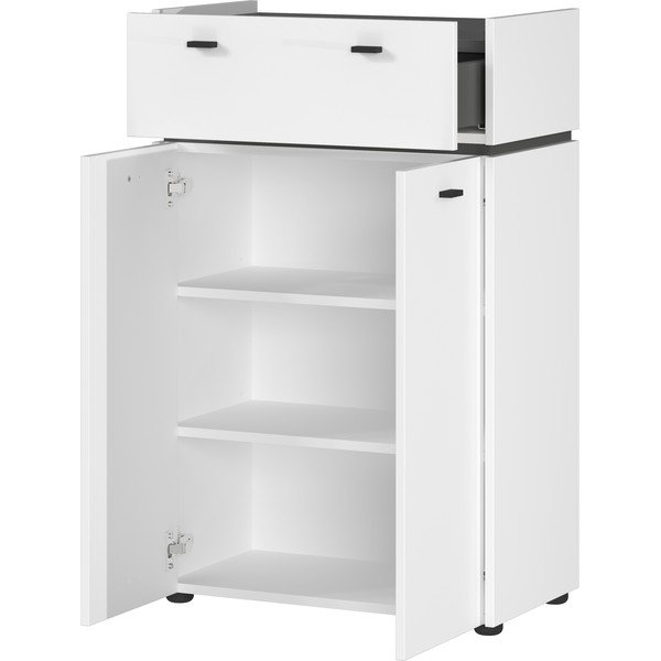 Бял висок шкаф за баня 60x96 cm Modesto - Germania-image-2