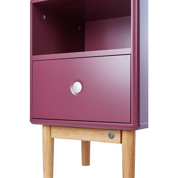 Тъмнолилаво нощно шкафче Color Box - Tom Tailor-image-1