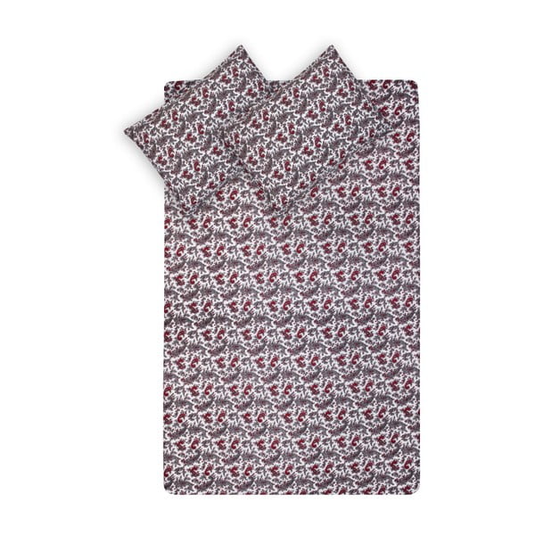 Кафяв комплект чаршаф и калъфка за възглавница от памук Fitted Sheet Duro, 100 x 200 cm - Unknown