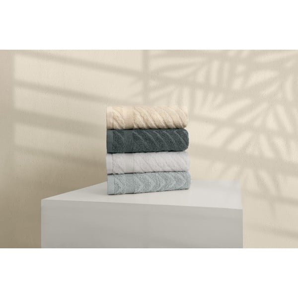 Жълти-сиви памучни кърпи в комплект от 4 бр. от тери 50x90 cm – Foutastic-image-1