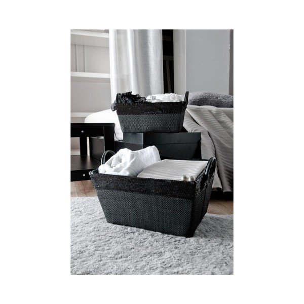Černý úložný koš Compactor Meli-image-1