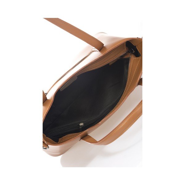 Koňakově hnědá kožená kabelka Markese Tessa-image-3