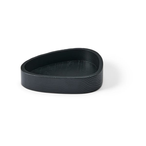 Черна декоративна дървена кутия за съхранение 14x12,5x3 cm Curve S – LIND DNA