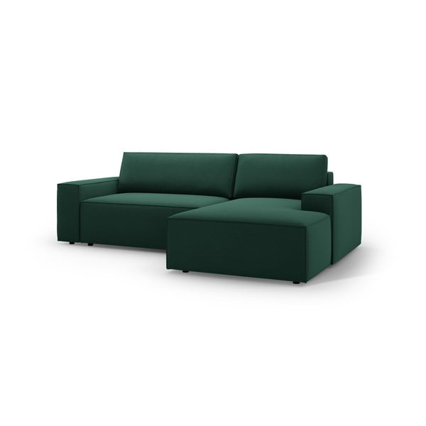 Зелен разтегателен ъглов диван (десен ъгъл) Jodie – Micadoni Home-image-2
