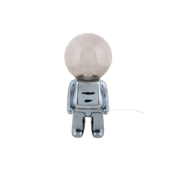 Сива LED затъмняваща се настолна лампа със стъклен абажур (височина 27 cm) Ross – Leitmotiv-image-2