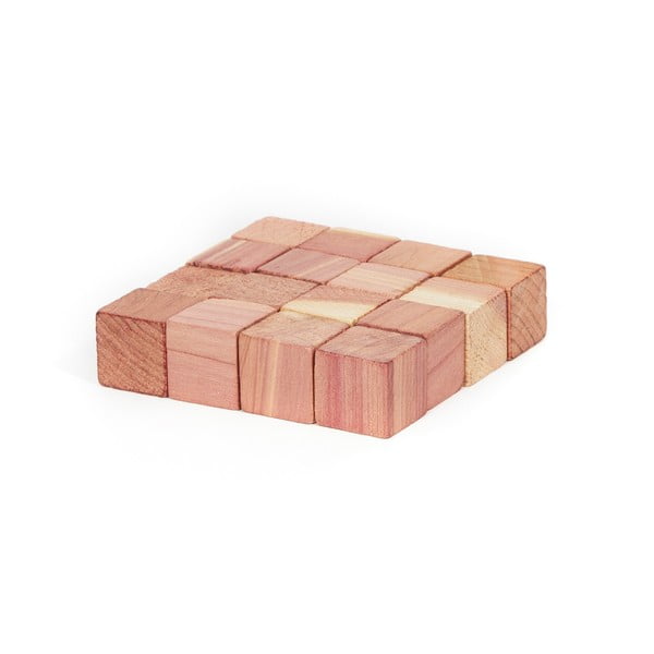 Комплект от 16 кубчета от кедрово дърво за гардероб Cedar - Compactor