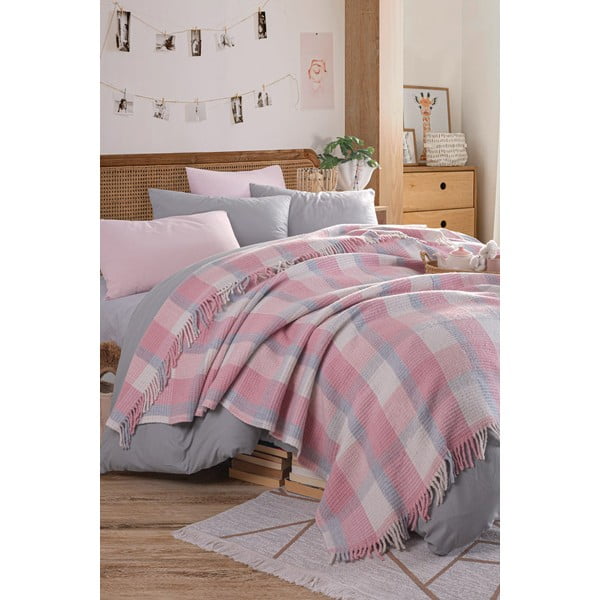 Розово покривало за легло 180x220 cm Warm Soft – Mijolnir-image-1