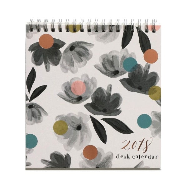 Stolní kalendář pro rok 2018 Portico Designs Caroline Gardner Rose Tinted