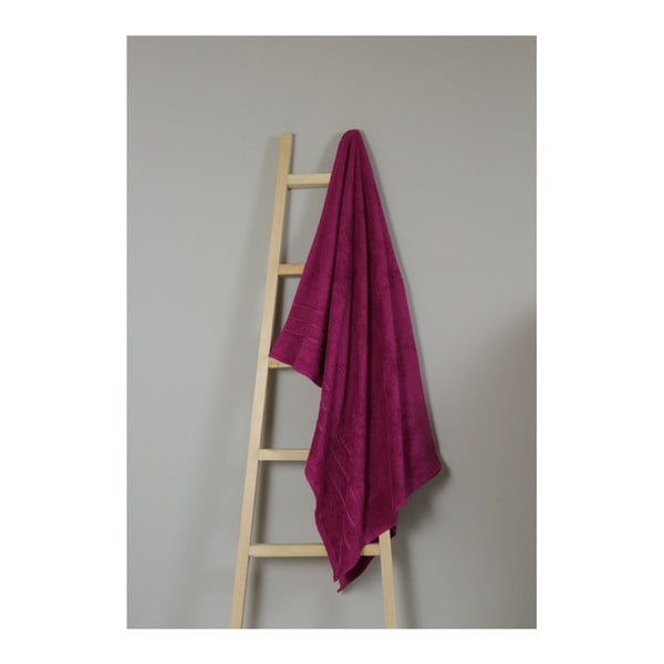 Памучна кърпа за баня с цвят фуксия, 100 x 150 cm - My Home Plus