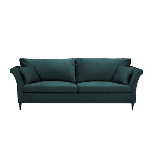 Синьо-зелен разтегателен диван с място за съхранение Pivoine - Mazzini Sofas