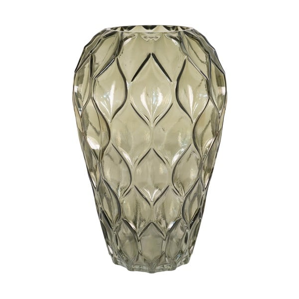 Зелена ръчно изработена стъклена ваза - House Nordic