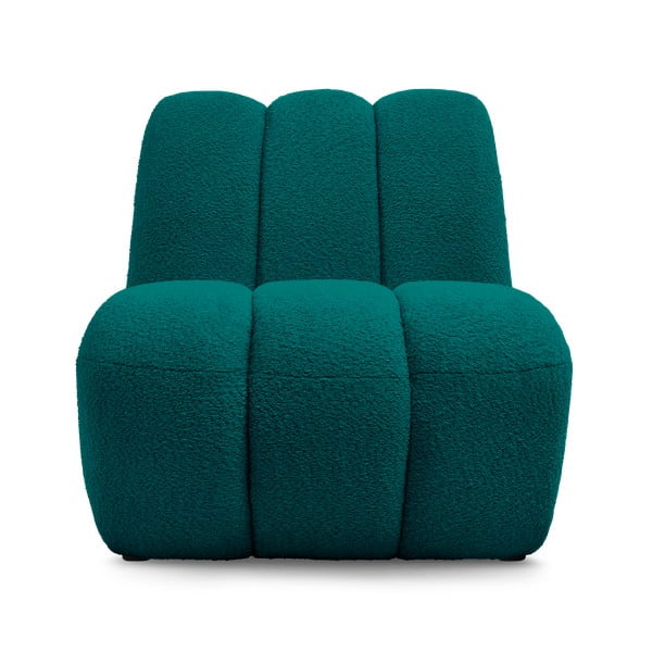 Тюркоазено кресло от прежда с примки от букле Janissaire – Bobochic Paris-image-3