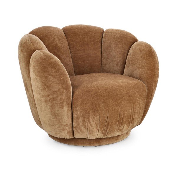 Кафяво кресло Tulip – Bizzotto