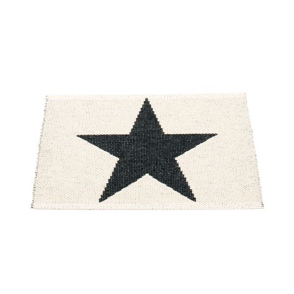 Черно-бял килим за открито и закрито 70x50 cm Viggo Black – Pappelina-image-1