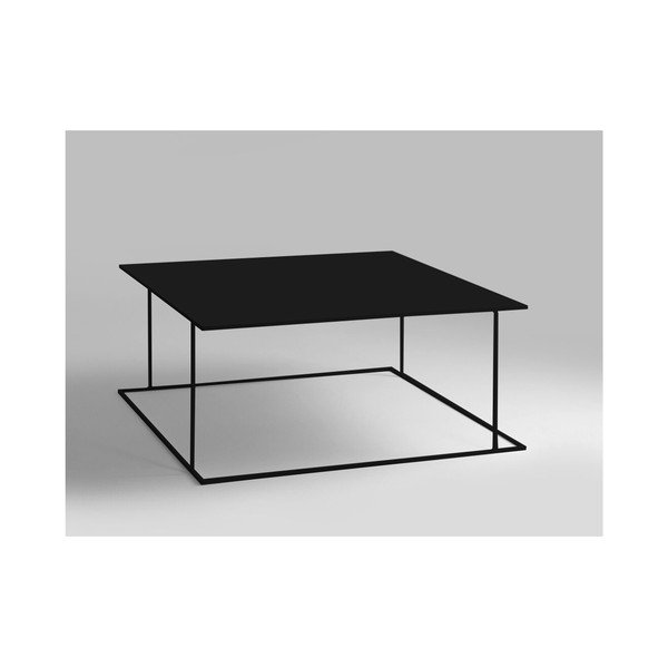 Черна масичка за кафе Custom Form Walt, 100 x 100 cm - CustomForm-image-1