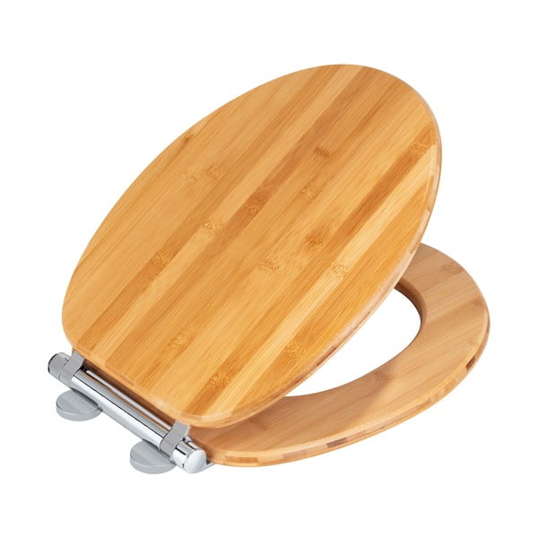 Дървена тоалетна седалка с лесно затваряне Бамбук, 35 x 41 cm - Wenko-image-2
