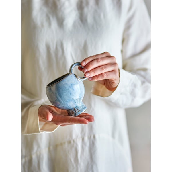 Светлосини глинени чаши в комплект от 4 бр. за капучино 250 ml Avonlea – Bloomingville-image-4