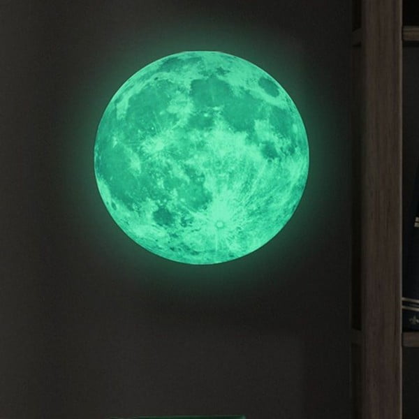 Детски стикер за стена Real Moon, ⌀ 30 cm - Ambiance-image-2