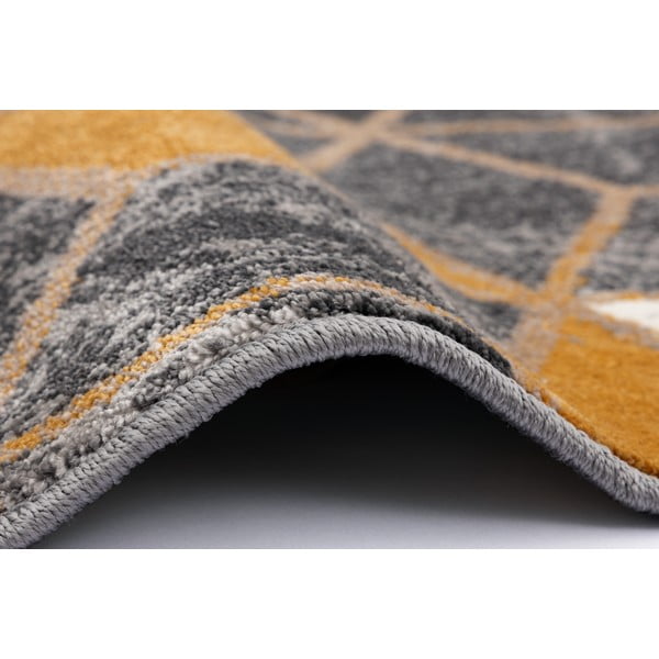 Килим в цвят жълта охра и сиво 160x230 cm Soft – FD-image-2