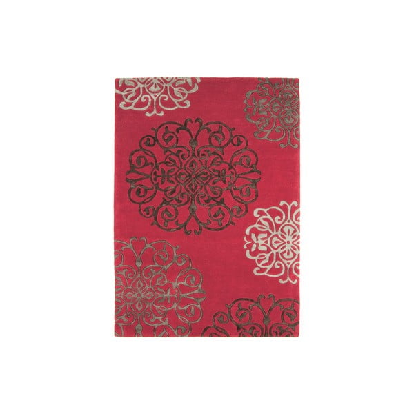 Vlněný koberec Tangier Red 200x300 cm