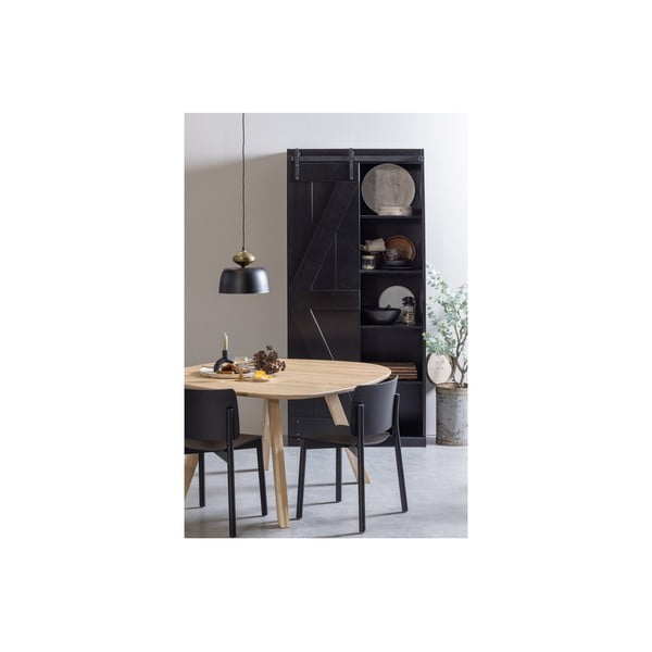 Черна висяща лампа с метален абажур ø 31 cm Linne - WOOOD-image-1