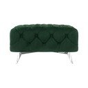 Тъмнозелена кадифена табуретка Chelsea – Ropez