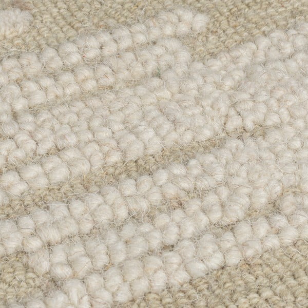 Бежов ръчно изработен вълнен килим 200x290 cm Dion Ikat – Flair Rugs-image-2