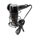 Черен държач за сешоар за стена Vacuum-Loc® Milazzo - Wenko