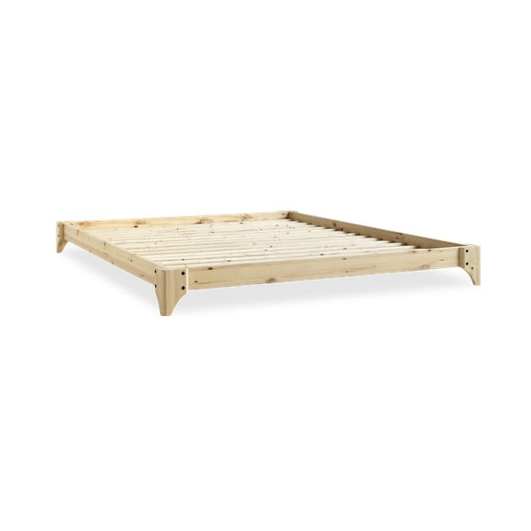 Двойно легло от борова дървесина с решетка 180x200 cm Elan - Karup Design