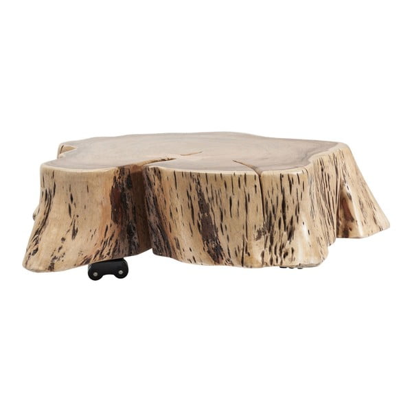 Pojízdný konferenční stolek z akáciového dřeva Kare Design Stumpy