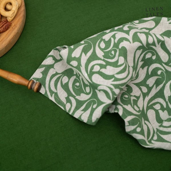Ленена салфетка 40x40 cm Evergreen Damask – Linen Tales-image-4