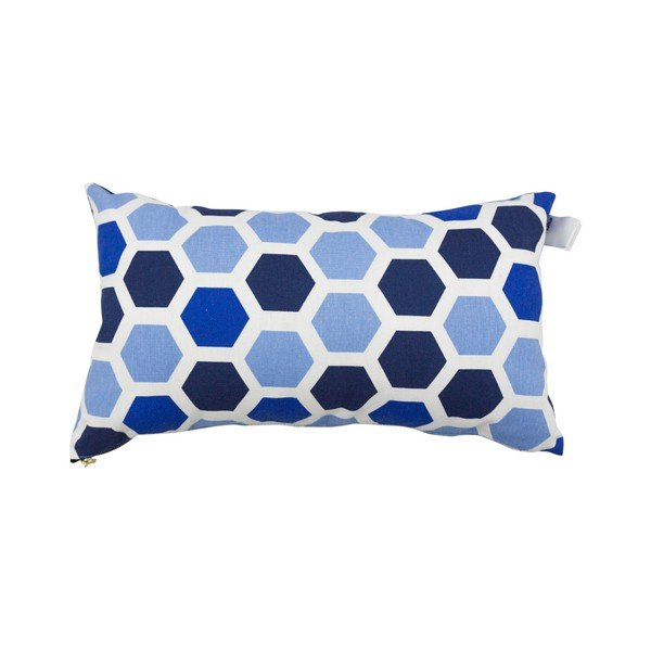 Sada 2 polštářů s výplní Karup Deco Cushion Ocean Geometry/Navy, 45  x  25  cm-image-1
