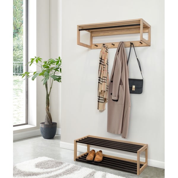 Стенен рафт от масивен дъб Slussen Puro - Woodman-image-4