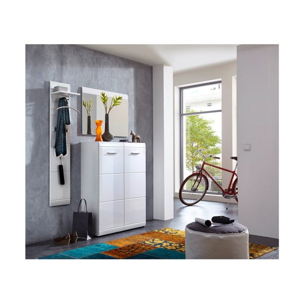 Бяла стенна закачалка с рафт Adana - Germania-image-1