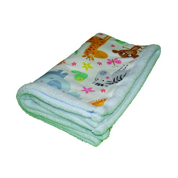 Светлосиньо бебешко одеяло 80x100 cm - OYO kids-image-2