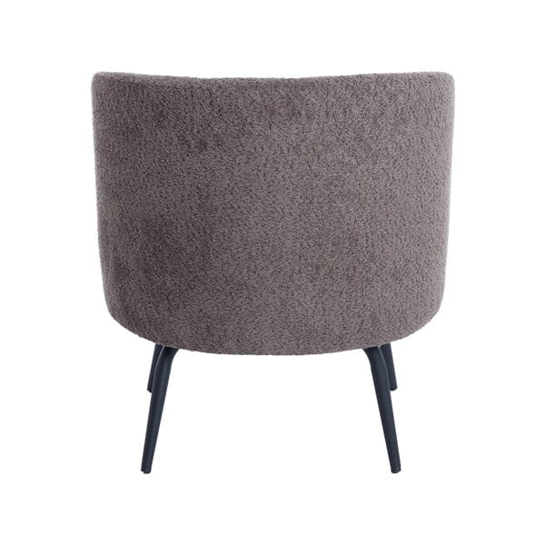 Тъмнокафяв фотьойл от плат букле Dieyda - Light & Living-image-4