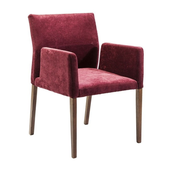 Židle s područkami ve vínové barvě Kare Design Berry