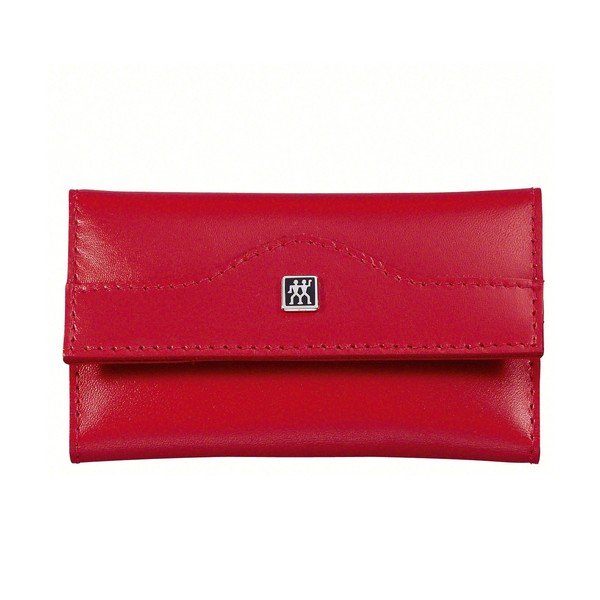 Manikúra v červeném koženém pouzdře, 3 ks-image-1