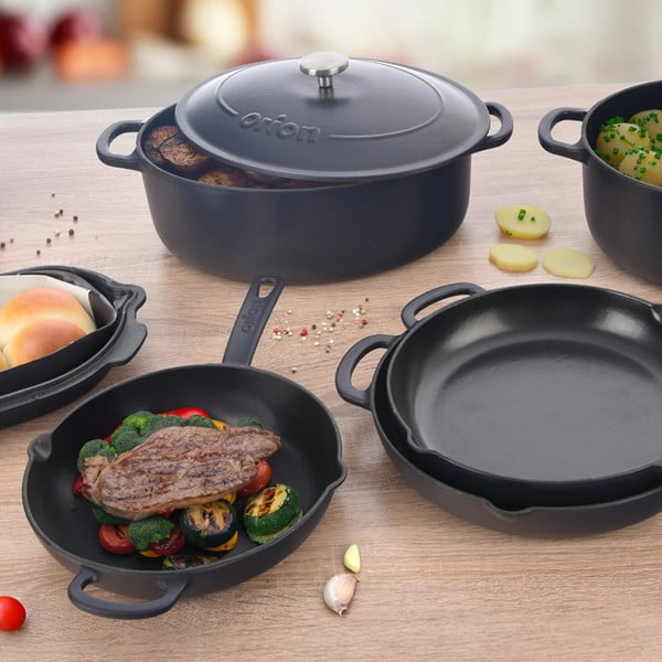 Чугунен тиган ø 24 cm LITINA SMALT - Orion-image-3