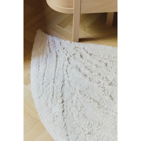 Кремав ръчно изработен памучен детски килим подходящ за пране 100x120 cm Swan – Lorena Canals-image-2