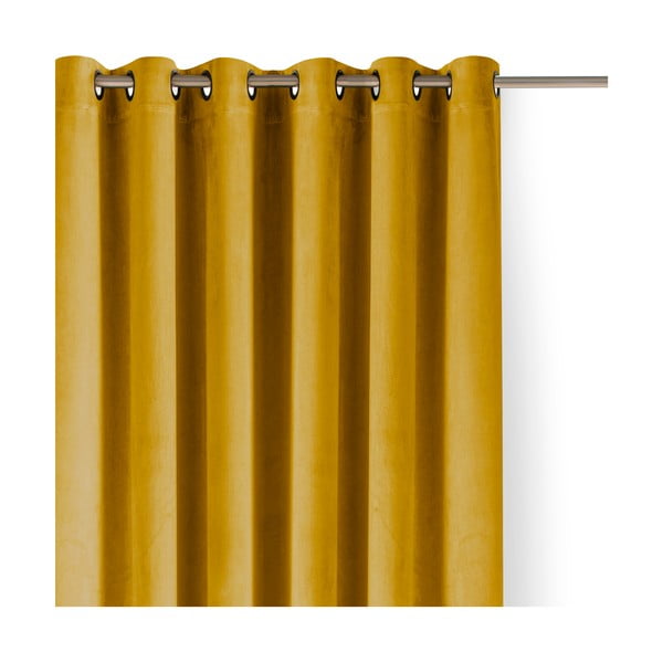 Затъмняваща завеса в цвят горчица 140x175 cm Velto – Filumi