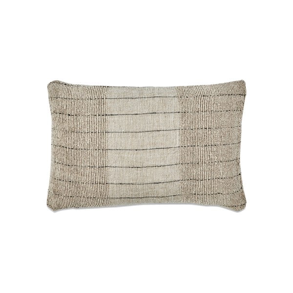 Бежова калъфка за възглавница от памук и лен , 40 x 60 cm Mayla - Nkuku