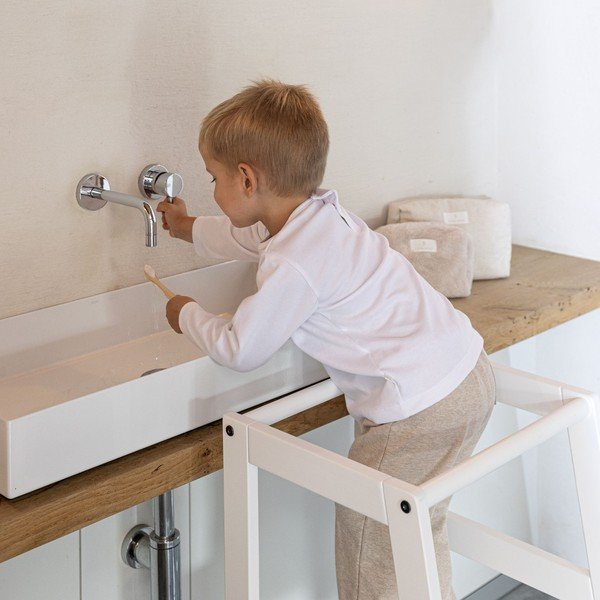 Бяла учебна кула от масивен бук Forrest – Vipack-image-3