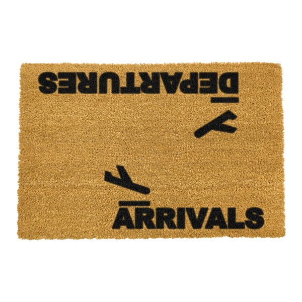 Рогозка от естествени кокосови влакна , 40 x 60 cm Arrivals and Departures - Artsy Doormats